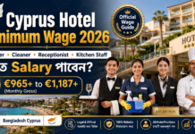 Cyprus Hotel Minimum Wage 2026: Waiter, Cleaner, Receptionist āĻ Kitchen Staff āĻāϤ Salary āĻĒāĻžāĻŦā§āύ? Cyprus Hotel Minimum Wage 2026 waiter cleaner receptionist kitchen staff salary