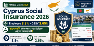 Cyprus Social Insurance 2026: āĻŦāĻžāĻāϞāĻžāĻĻā§āĻļāĻŋ Workers-āĻāϰ Salary āĻĨā§āĻā§ āĻāϤ āĻāĻžāĻā§? Cyprus Social Insurance 2026 employee contribution 8.8 percent