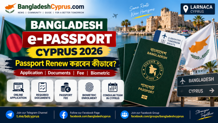 Bangladesh passport renewal Cyprus 2026 e-passport biometric and consular guide